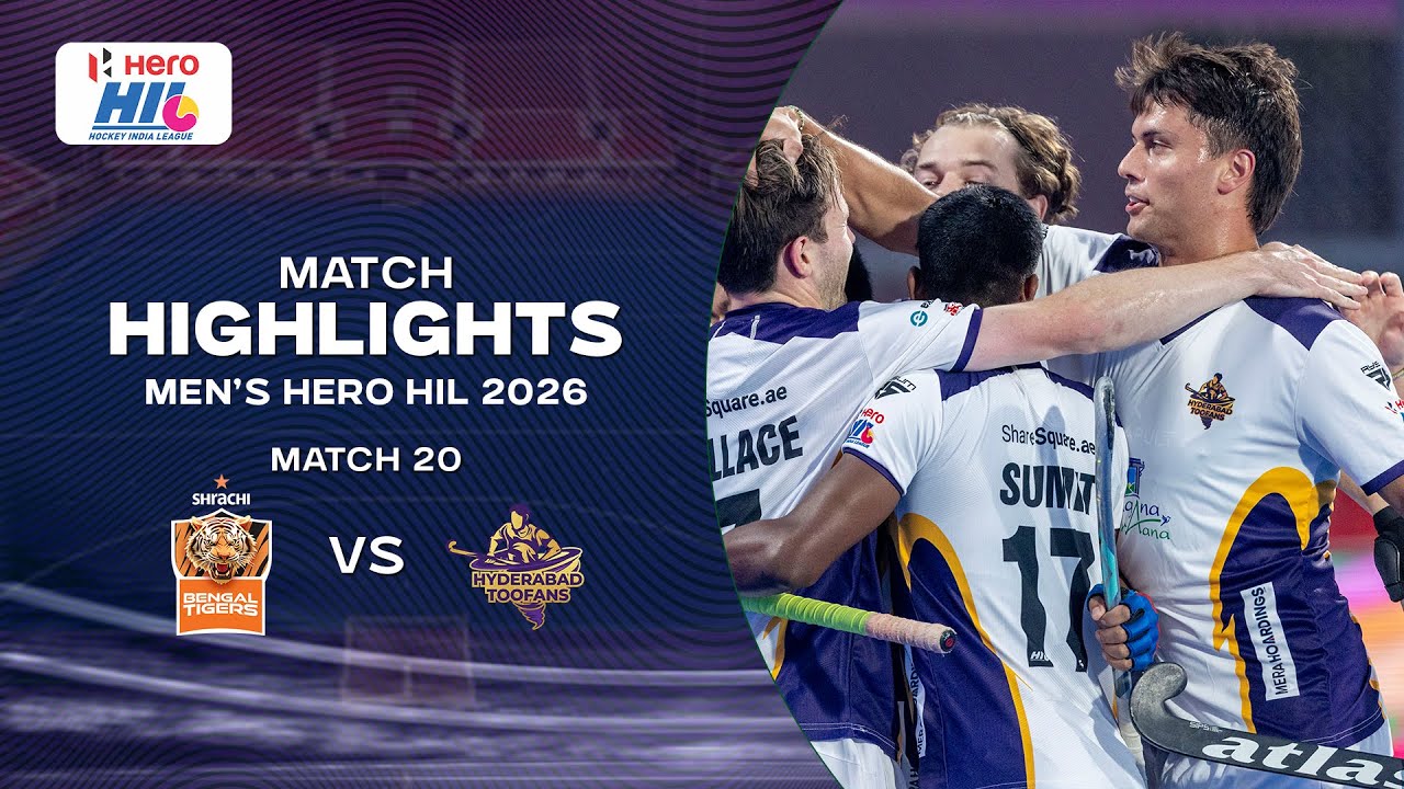 Men's Hero Hockey India League 2026 || Match Highlights || Match 20 || TIGERS VS TOOFANS