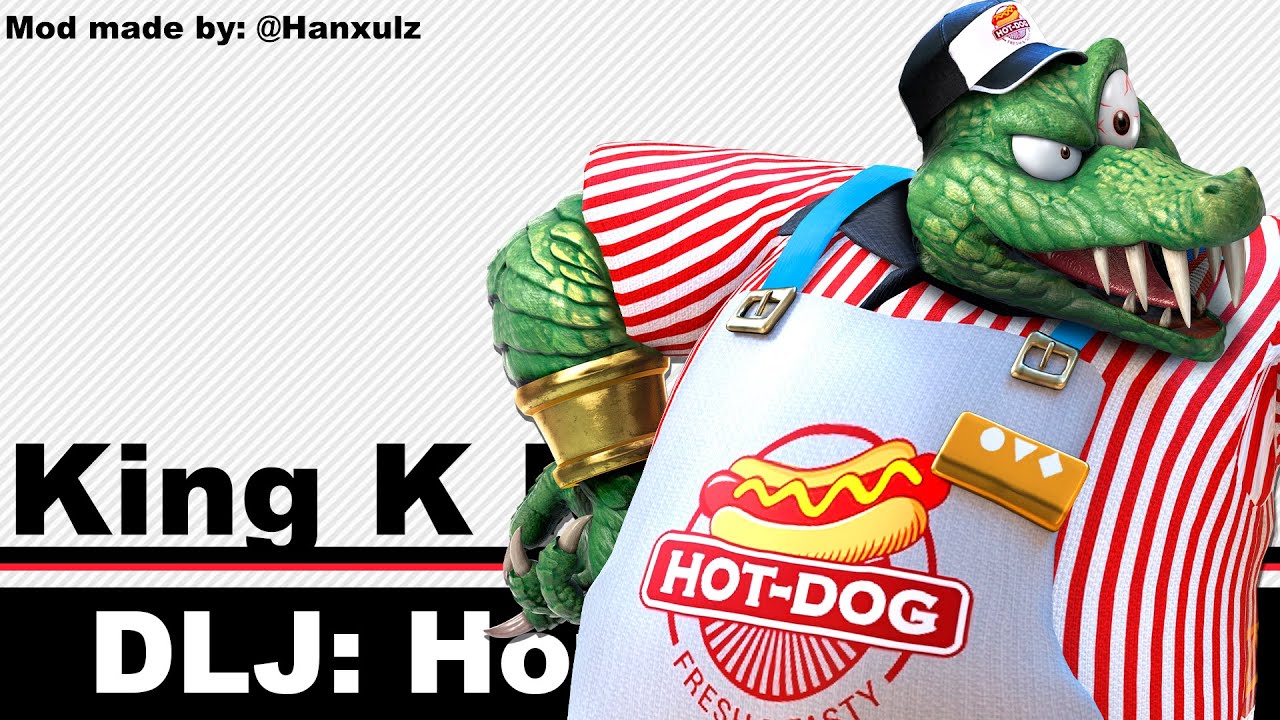 SSBU King K Rool  (DLJ: Hot Dog Vendor)