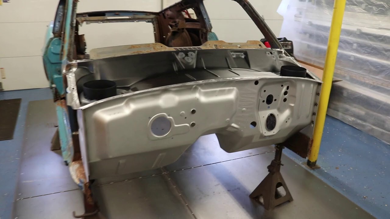 Cowl Panel and Firewall Replaced 1968 Mustang Fastback
