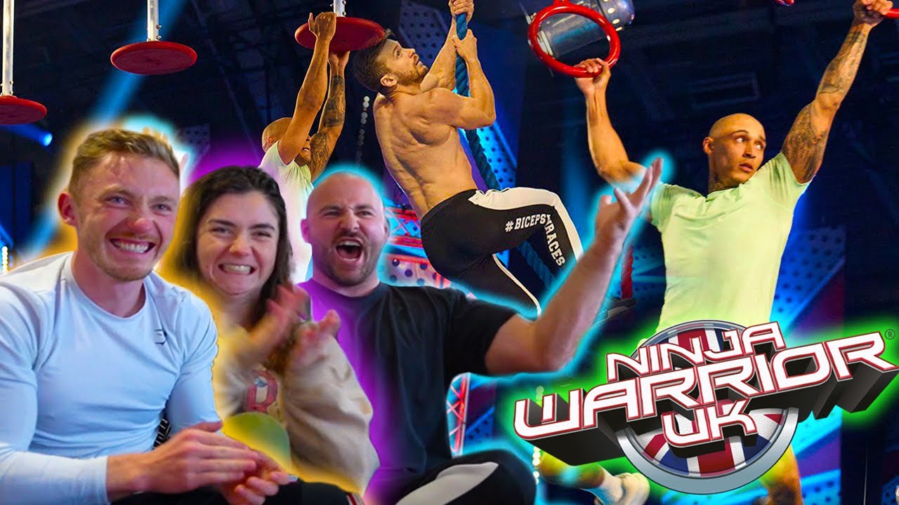 Squad reacts to my Ninja Warrior races