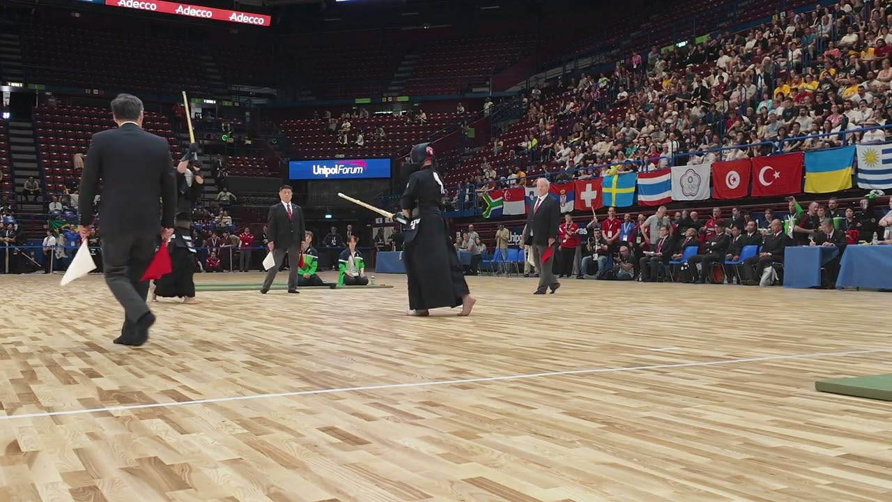 19WKC World Kendo Championship Men's Individual LTU4 (G Amkoladze) vs FRA6 (L Guadarrama)