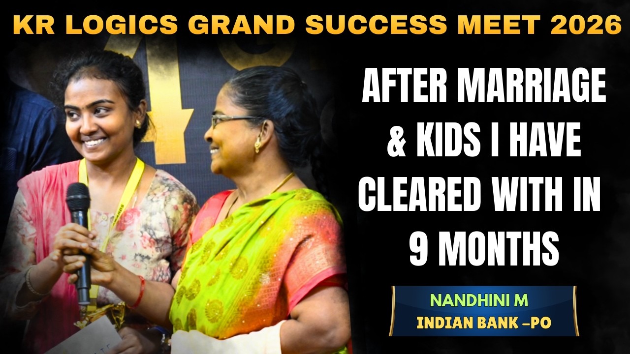 AFTER MARRIAGE  & KIDS I HAVE CLEARED WITH IN 9 MONTHS | GRAND SUCCESS MEET 2026