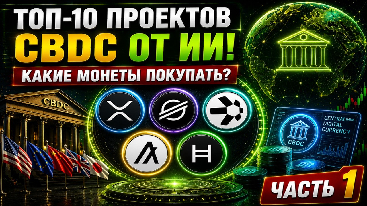 ТОП-10 ПРОЕКТОВ CBDC ОТ ИИ! КАКИЕ МОНЕТЫ ПОКУПАТЬ? ЧАСТЬ 1