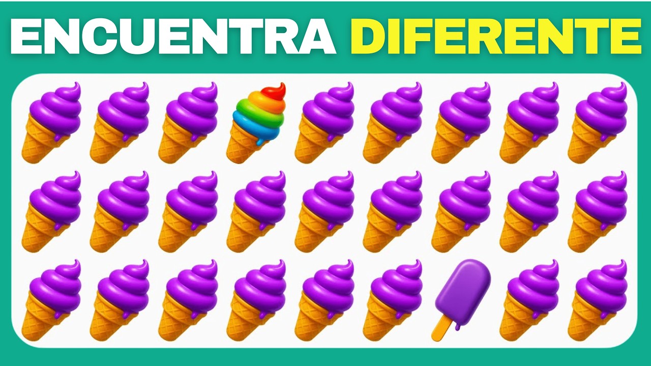 ¿Cuál es el Diferente? Edición Helados🍦🍧 | 20 Niveles