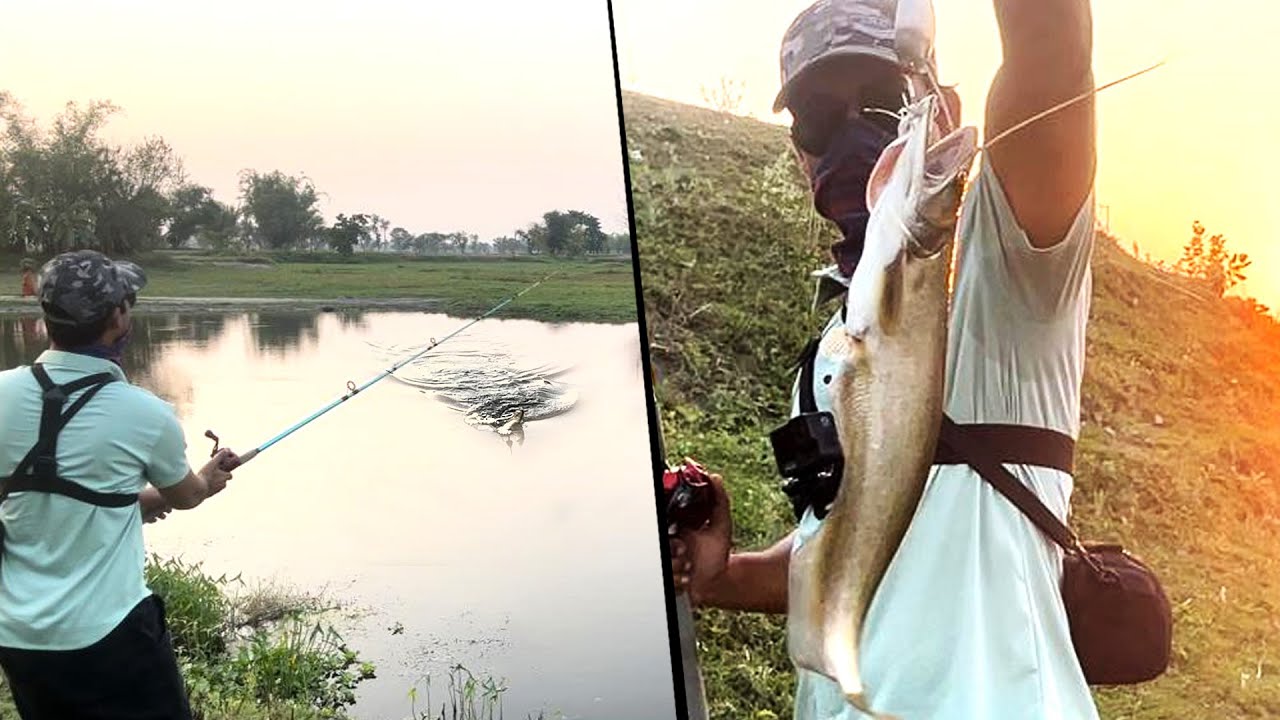 🕺| Wallago Attu Fishing with Spoon Lure in Kosi River | Boal Fishing | Pathan Fishing | Spoon tips