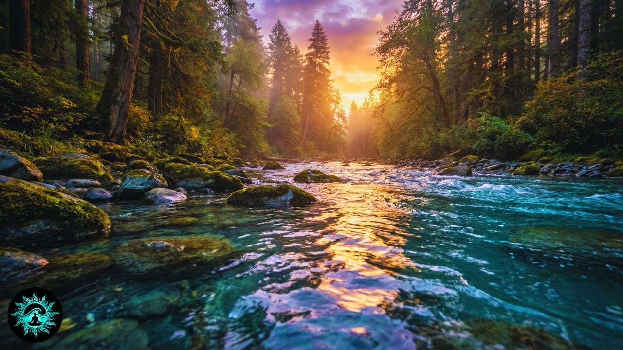 Healing Nature Music for Emotional Reset and Stress Relief | Forest River Water and Wind Chimes