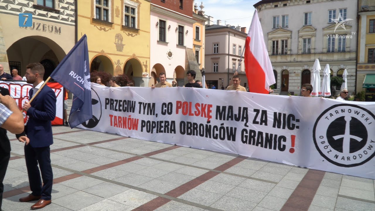 Wiec antyimigracyjny w Tarnowie &ndash; relacja