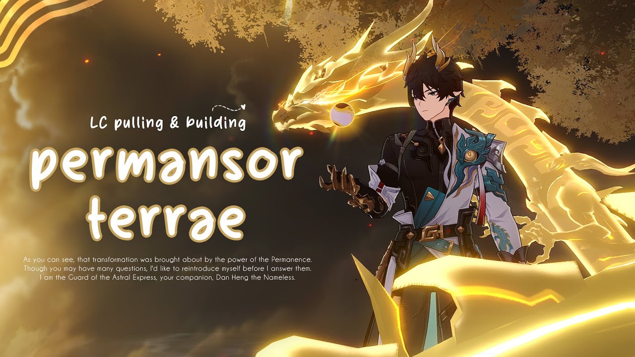 Building Permansor Terrae & pulling for his LC ˖°.🍂.ೃ࿔* | Cozy Honkai: Star Rail gameplay