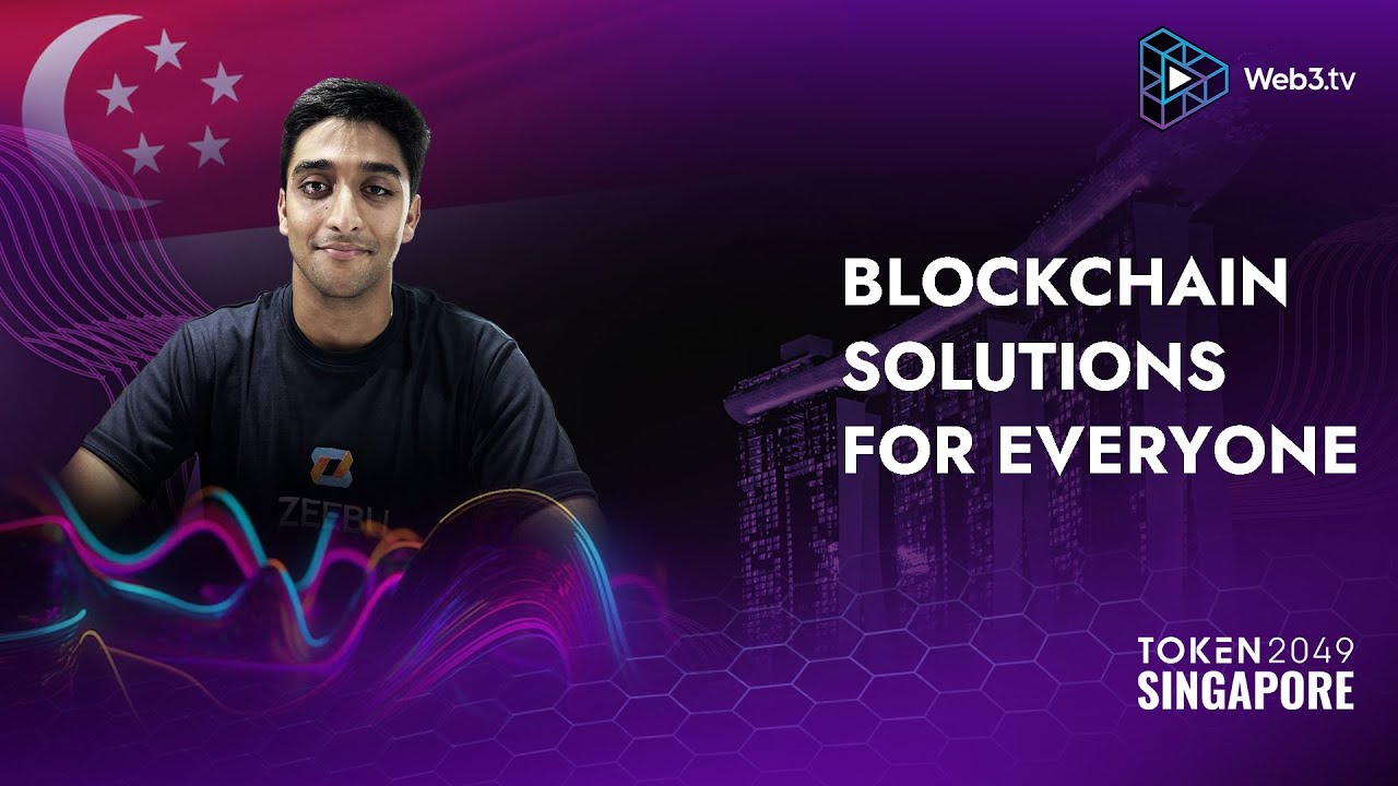 Raj Brahmbhatt, Founder and CEO of Zeebu at TOKEN2049