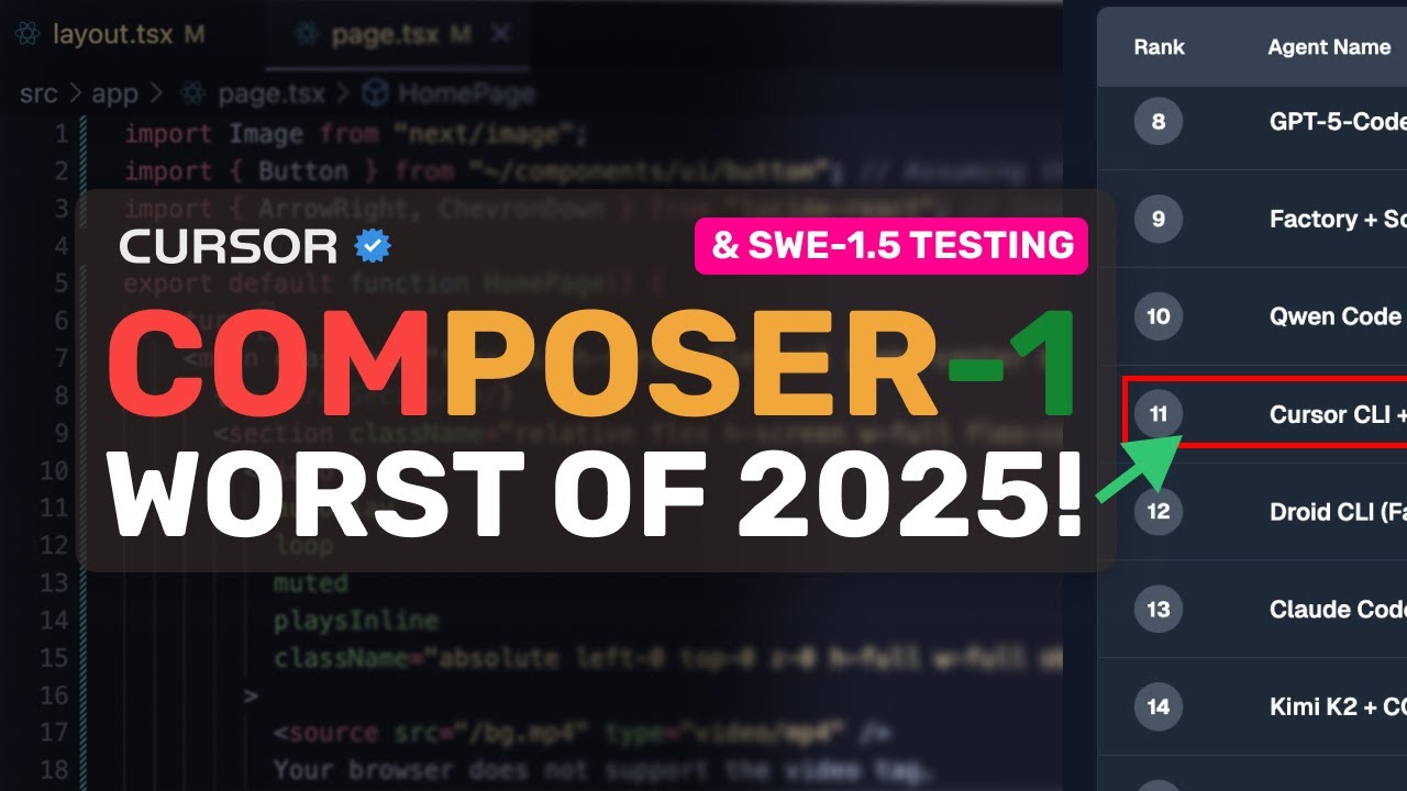 Cursor Composer 1 и SWE-1.5 (полностью протестировано): ЛОЛ, КАК КОМПАНИЯ С ОБОРОТОМ В 10 МИЛЛИАР...