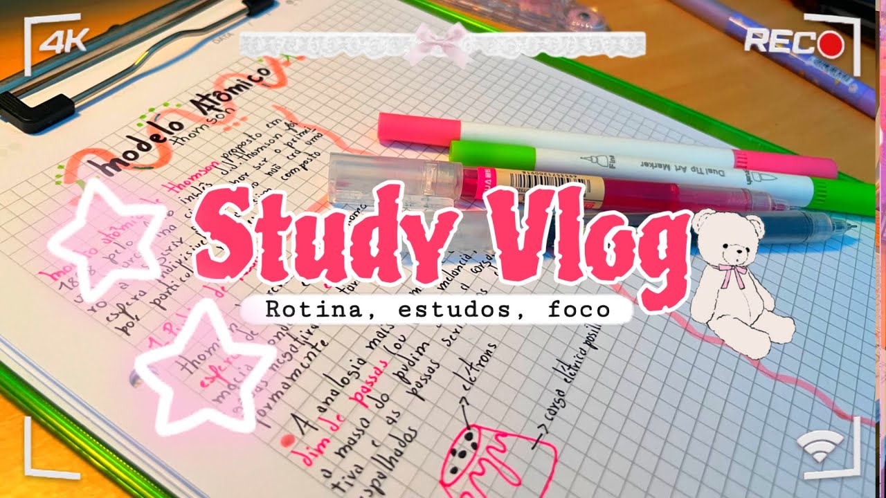 STUDY VLOG 🌱✨ (Rotina + Estudos + Foco) #study #foco 