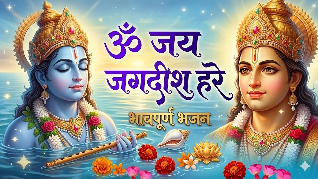 #video ॐ जय जगदीश हरे आरती | Om Jai Jagdish Hare Aarti I Vishnu Ki Aarti : Aarti Song #vishnuji