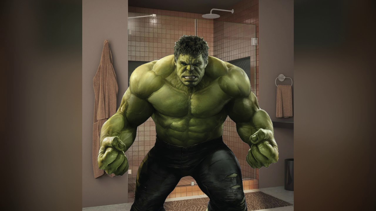 [ASMR] the hulk tiptoes into your bathroom as you shower to drink your shampoo