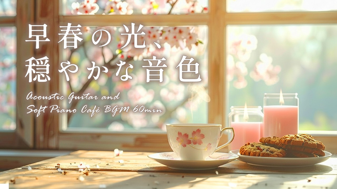 【リラックスカフェBGM】春の気配に包まれて🌸 そっと心を温める早春の癒し音楽｜ギターとピアノ｜作業用・読書用・カフェBGM #自律神経を整える #relaxingmusic