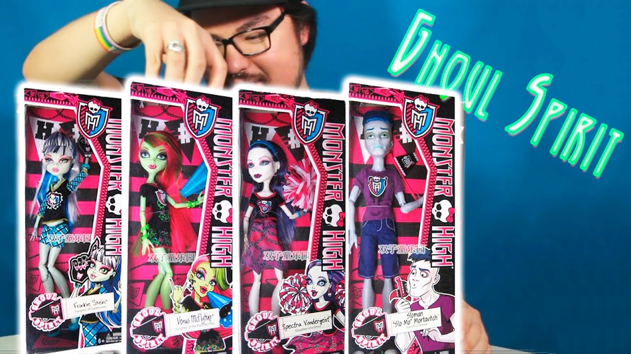 Monster High - Colección Ghoul Spirit - Frankie, Sloman, Venus & Spectra - Revisión en Español!