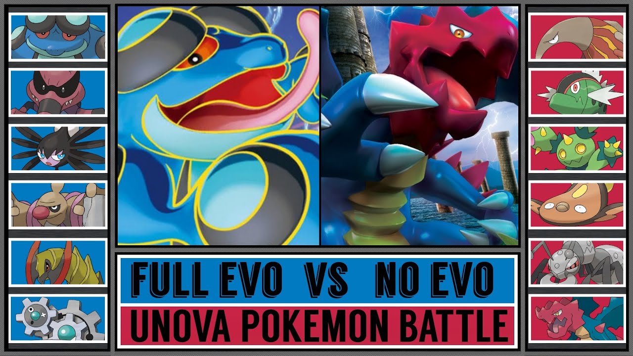 Unova Pokémon Battle: NO EVOLUTION vs FULL EVOLUTION!
