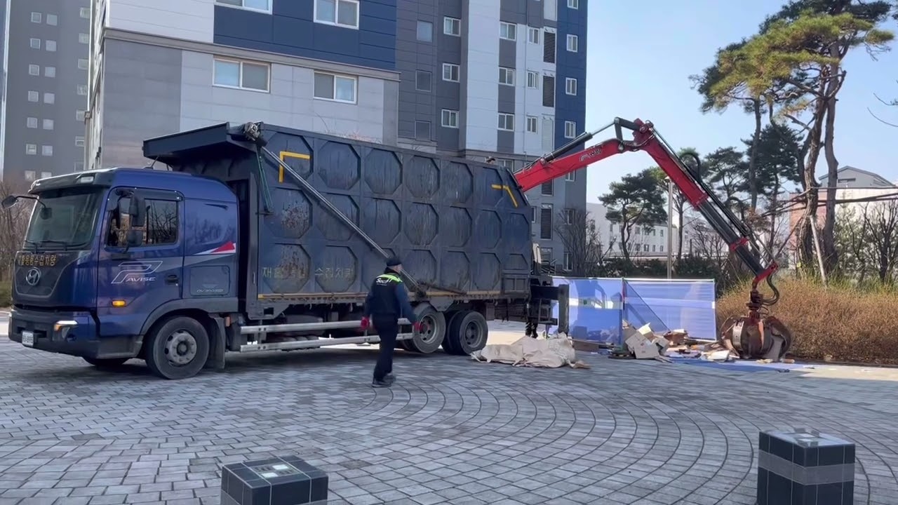 (20240212) 종건이가 좋아하는 너클크레인, 집게차, 종이수거차량