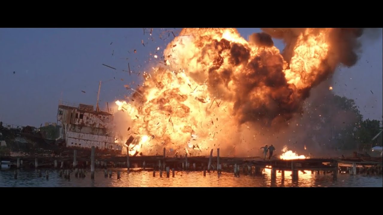 Blown Away (1994) - Ship Explosion Scene (1080p)