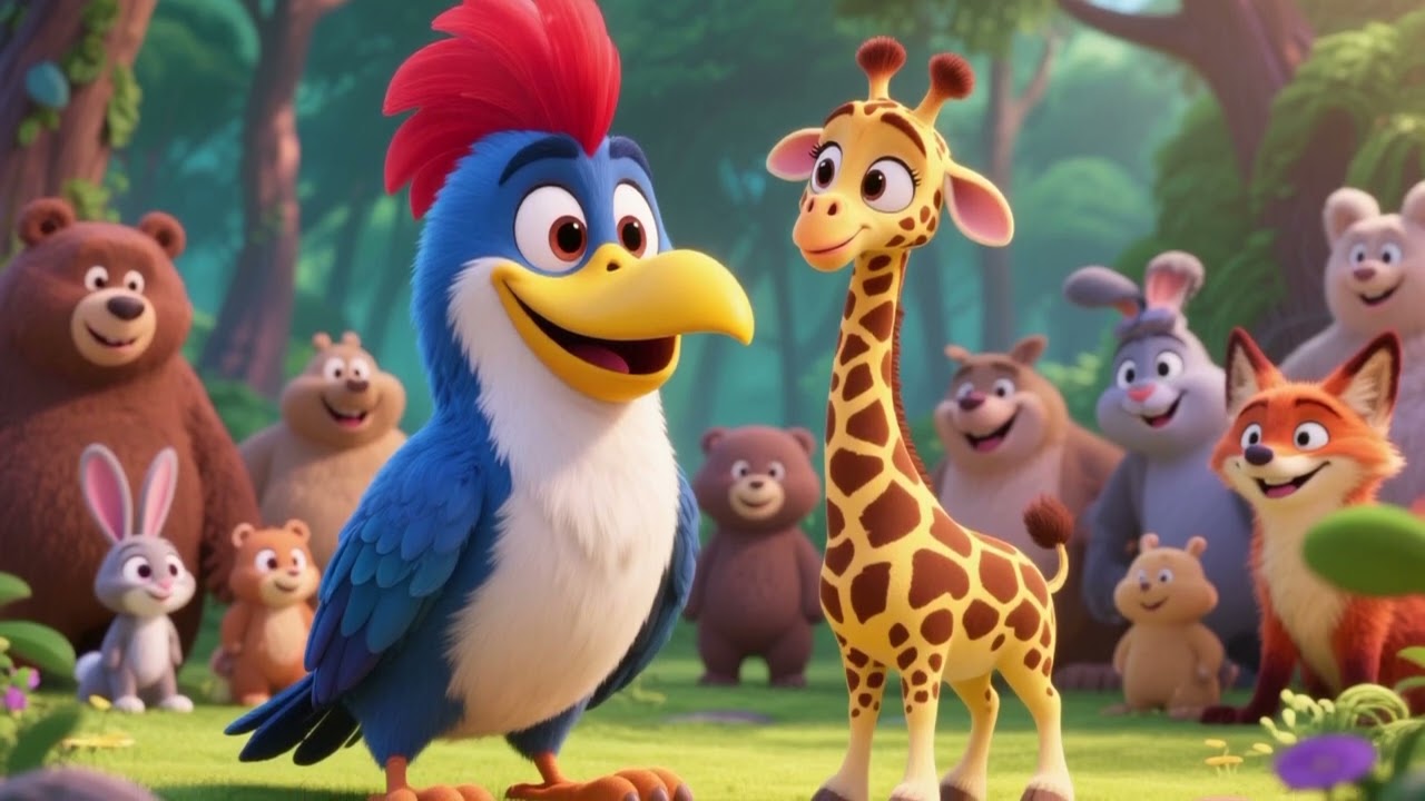 Picapau e a Girafa História Infantil 