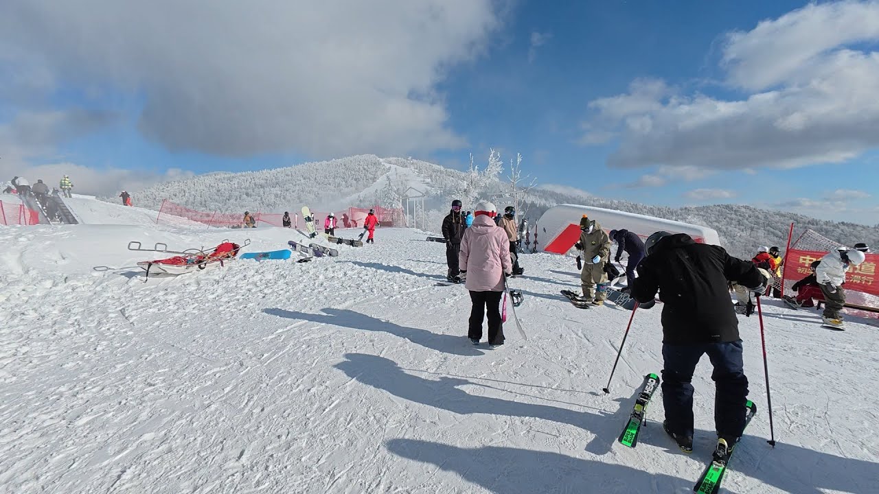 沉浸式体验北大湖风景绝美岗梁大道，24 25雪季开板