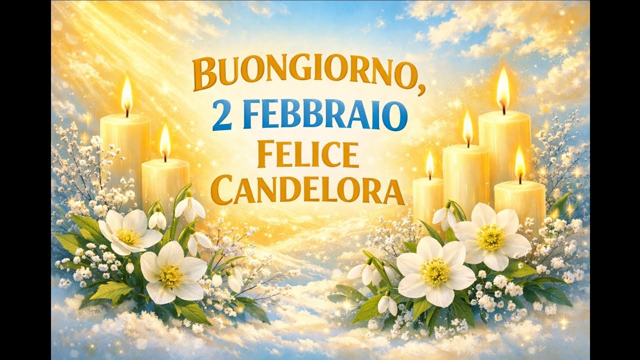Buongiorno buon inizio di settimana buona Candelora