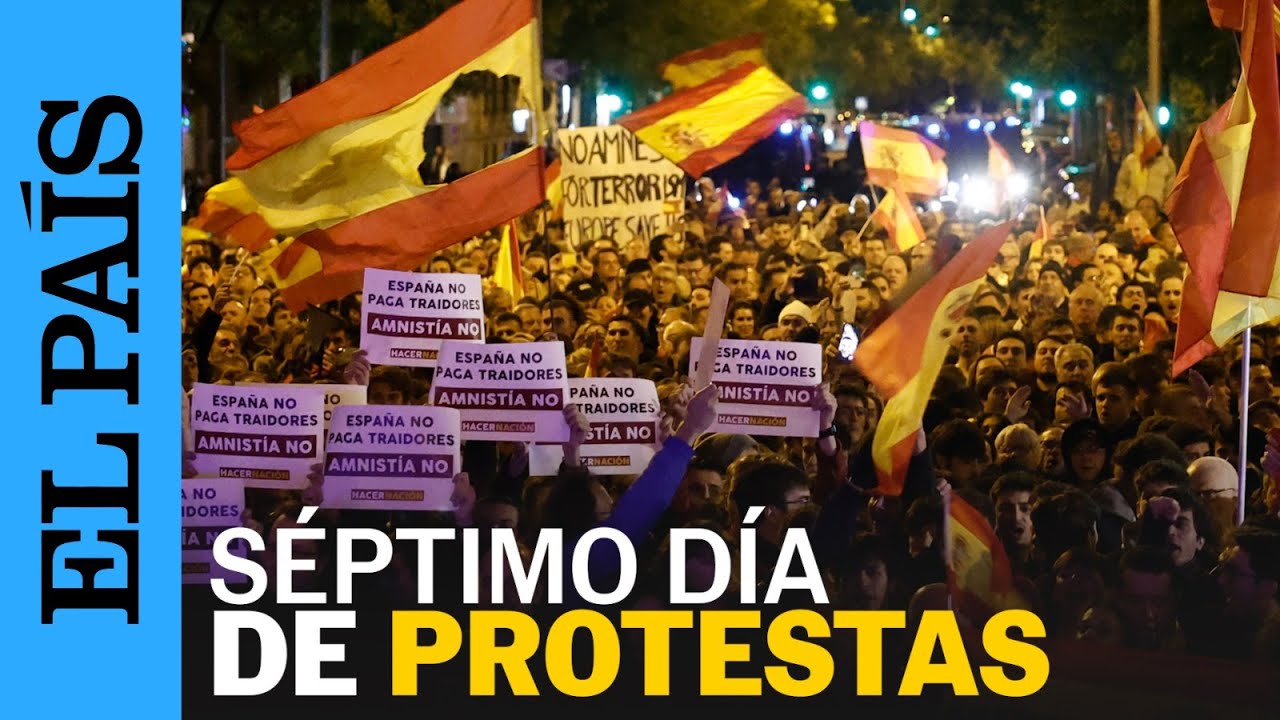 De Castellana a Ferraz: séptimo día de protestas contra la posible amnistía en Madrid | EL PAÍS
