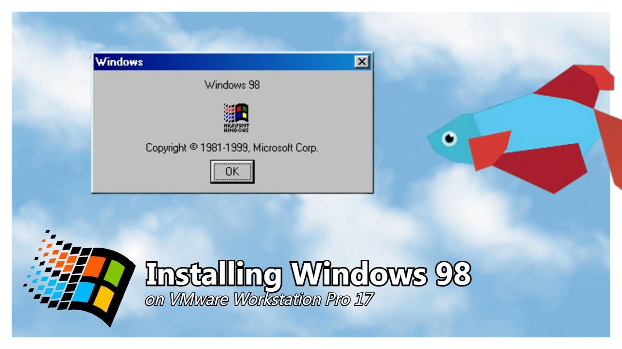 Installing Windows 98 on VMware Workstation Pro 17
