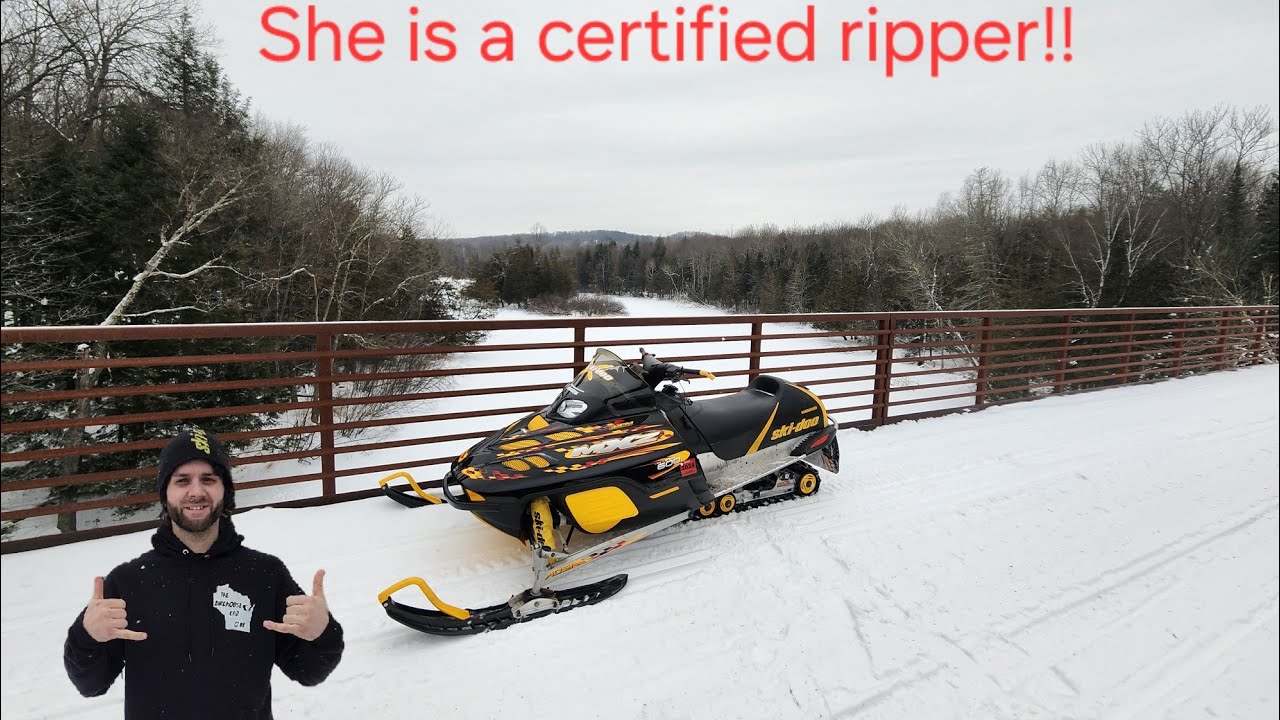 First Snowmobile Ride of the Season on my 2002 Ski-Doo MXZ 600 & 700