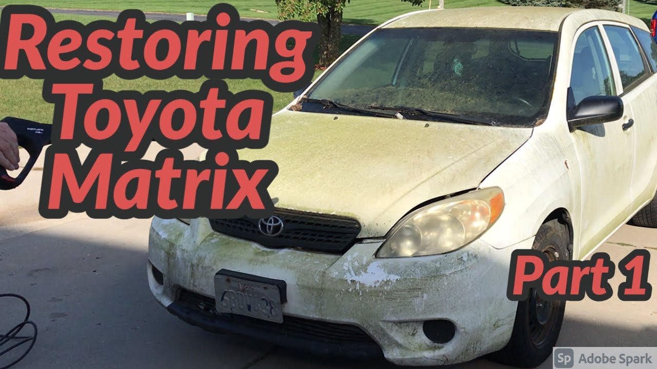 Rebuilding the Toyota Matrix - Intro, Washing, and Diagnosis - Part 1