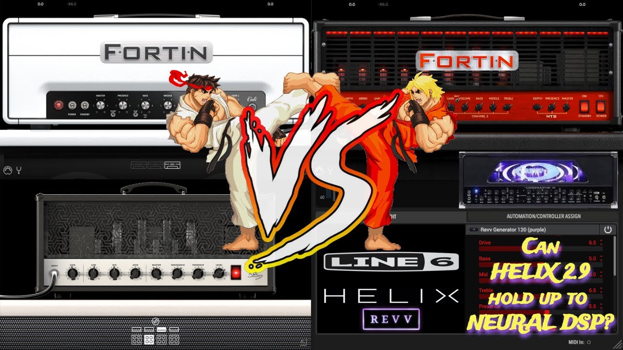 Can HELIX hold up to Neural DSP? | Fortin Cali VS Fortin NTS VS Archetype Nolly VS Helix REVV Gen120
