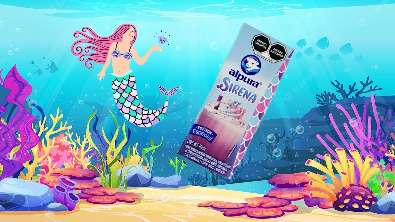 Desde bajo del mar surge la leche Alpura Sirena 🧜‍♀️ - ¿Cuál es su color?