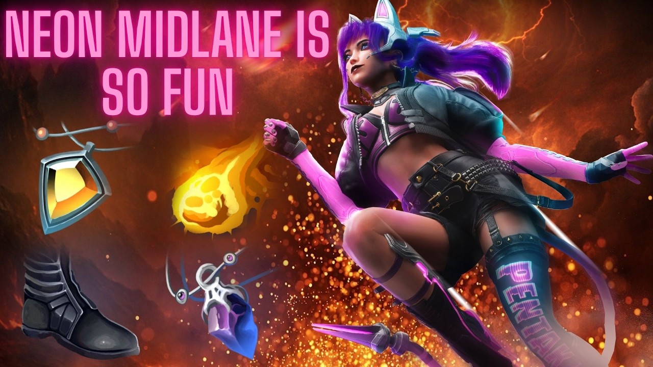 Neon Midlane HOLY SHE IS FUN!! - Predecessor Ranked Paragon