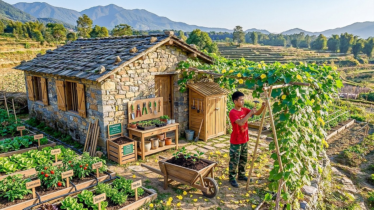 Country Life: Orphan Boy Building a Farm After Flood Destroyed His Home and Crops