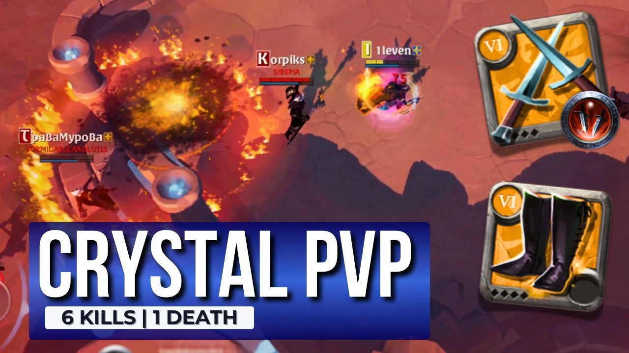 6 Kills / 1 Death | Dagger Pair | Crystal Arena PvP #11 - Albion Online