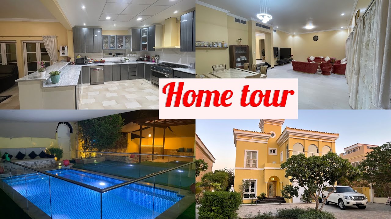 Home tour in Dubai /Home tour in Malayalam/European style home/Home tour/The villa with private pool