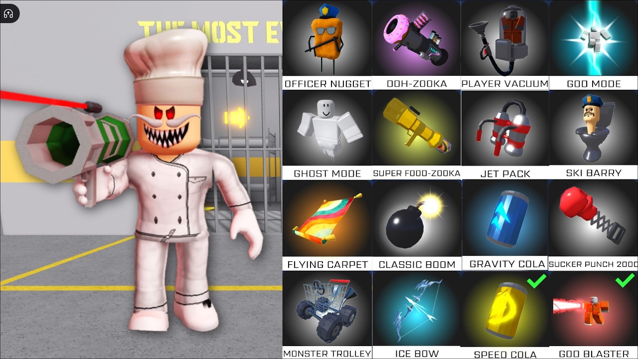 Papa Pizza Prison Escape RUN! Roblox Obby Полное прохождение игры