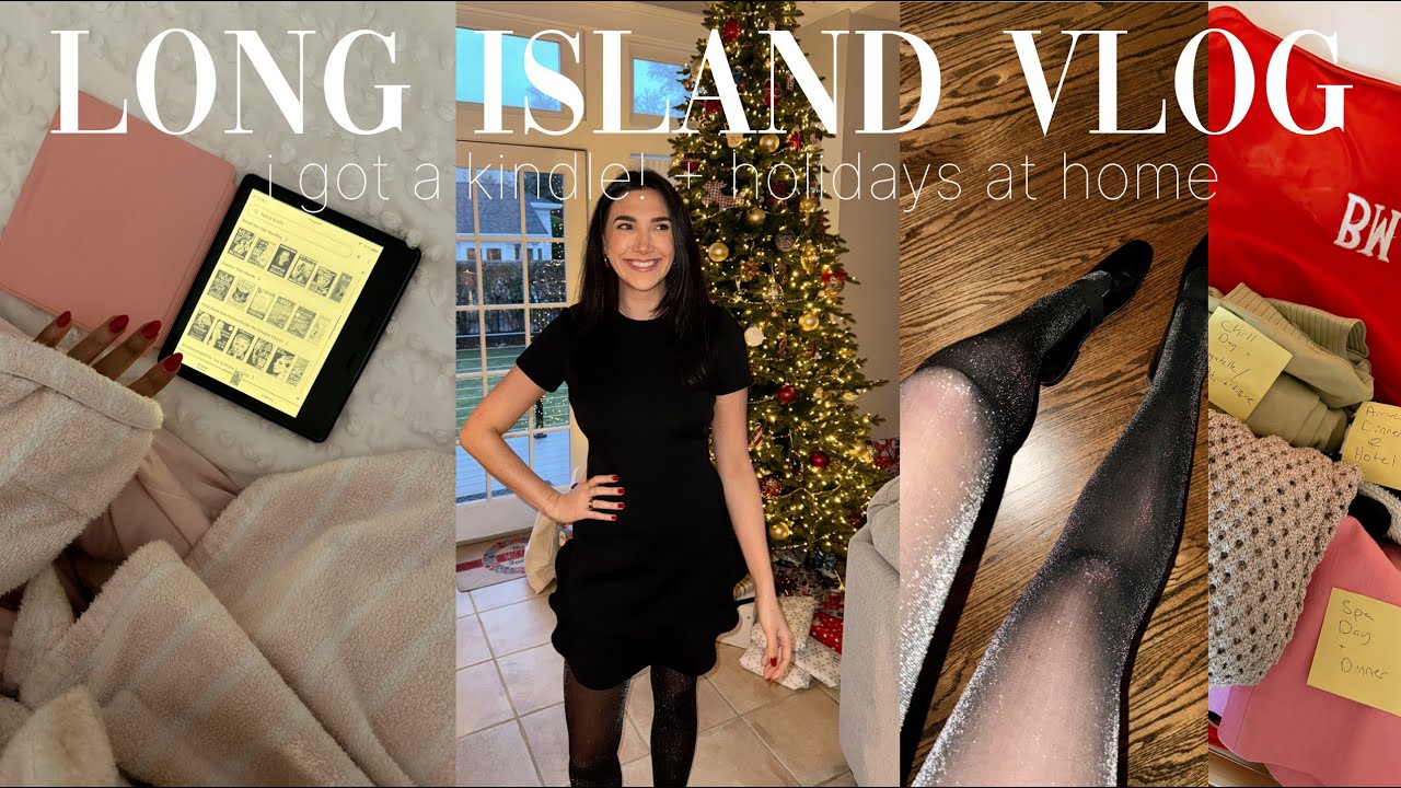 VLOG: long island days in my life! hanging with my mom, holiday szn + i got a kindle!