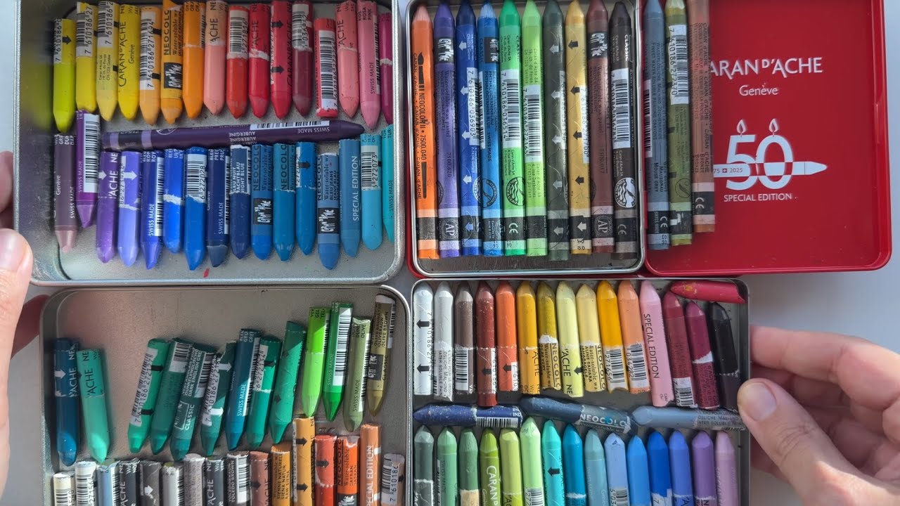Rare Neocolor II swatches | Discontinued & Limited Edition vs Permanent colours