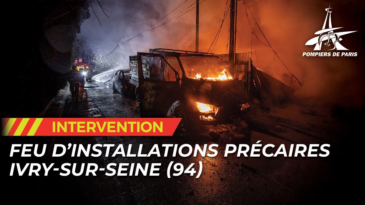 FEU D'INSTALLATIONS PRECAIRES IVRY-SUR-SEINE (94)