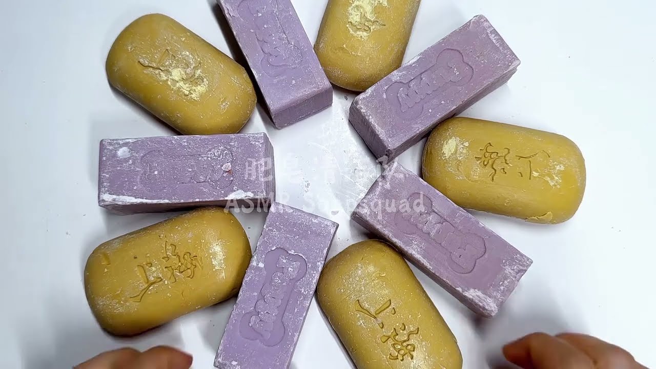 ASMR Soap Cutting|Dry Soap Cutting ASMR|Satisfying Sound ASMR|No Talking|Crispy Lovely Vintage Soaps