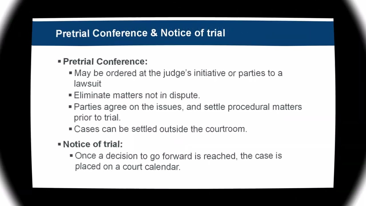 Civil Procedure and Trial Practice Part 1