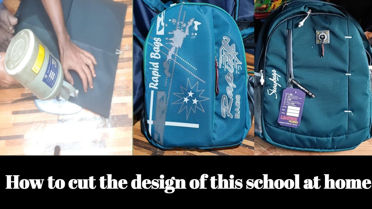 New School Bag Design Cutting | School Bag Banane Ka Tarika | Cutting Machine