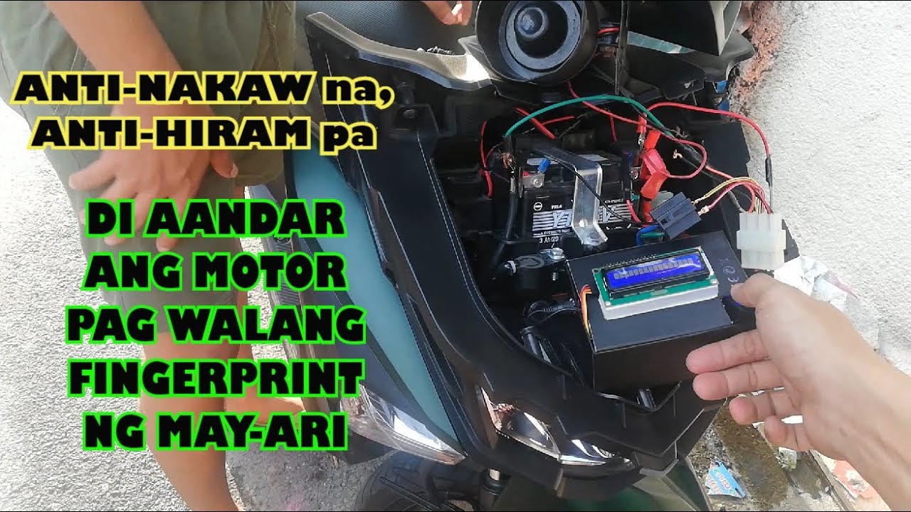 YAMAHA MIO KINABITAN NG FINGERPRINT SENSOR - PINAKAMALUPIT NA ANTI NAKAW device sa motor