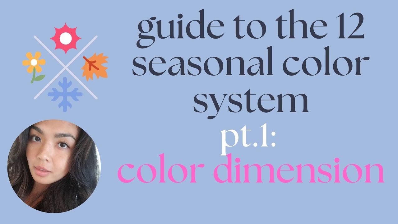 Guide to the 12 Seasonal Color System: PART 1: Color Dimensions and the 4 and 12 Seasons