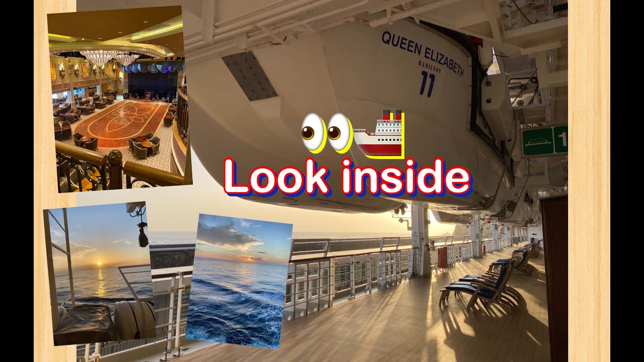 take a little LOOK INSIDE Cunard's Queen Elizabeth  (including a some crew areas)