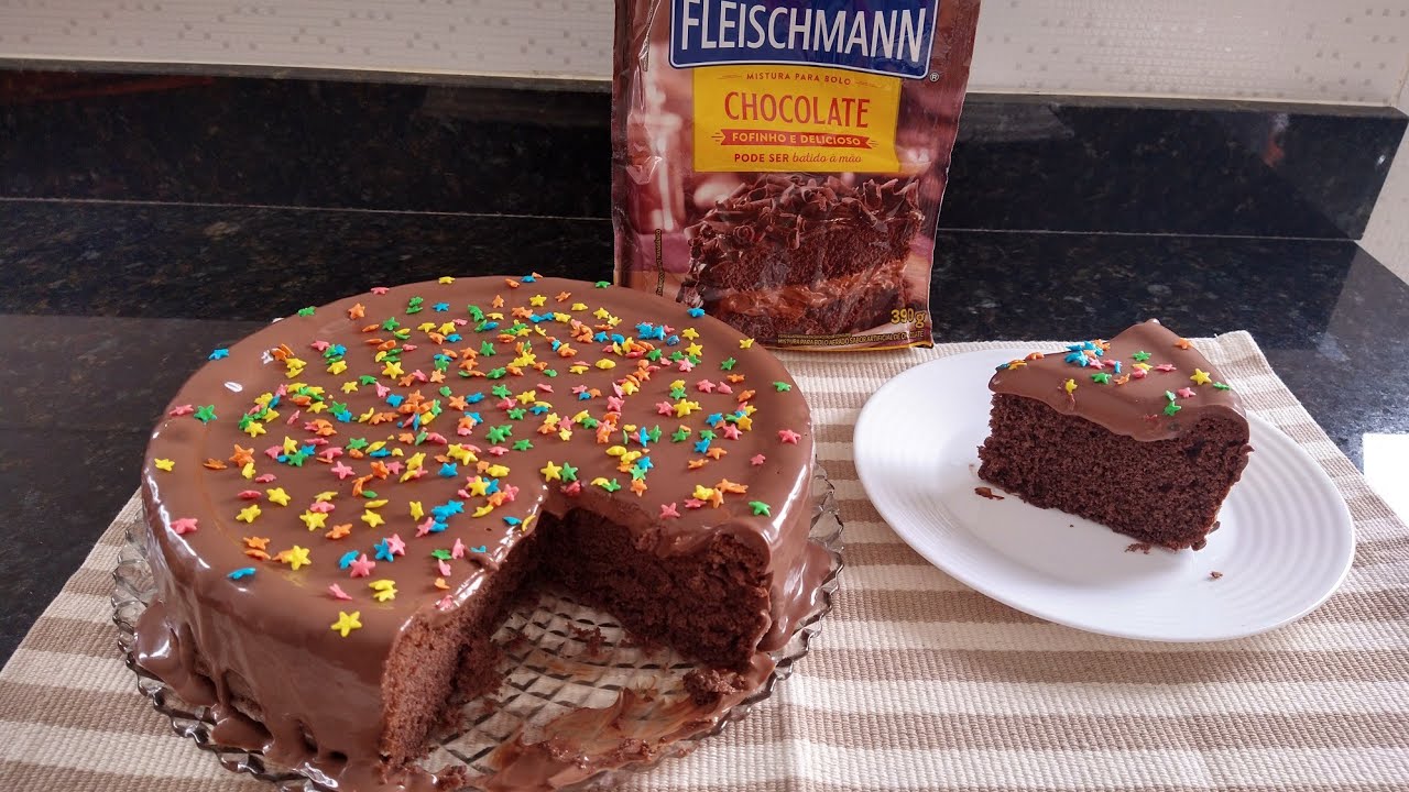 Bolo de Massa Pronta FLEISCHMANN Chocolate | Bolo de Chocolate Feito a Mão