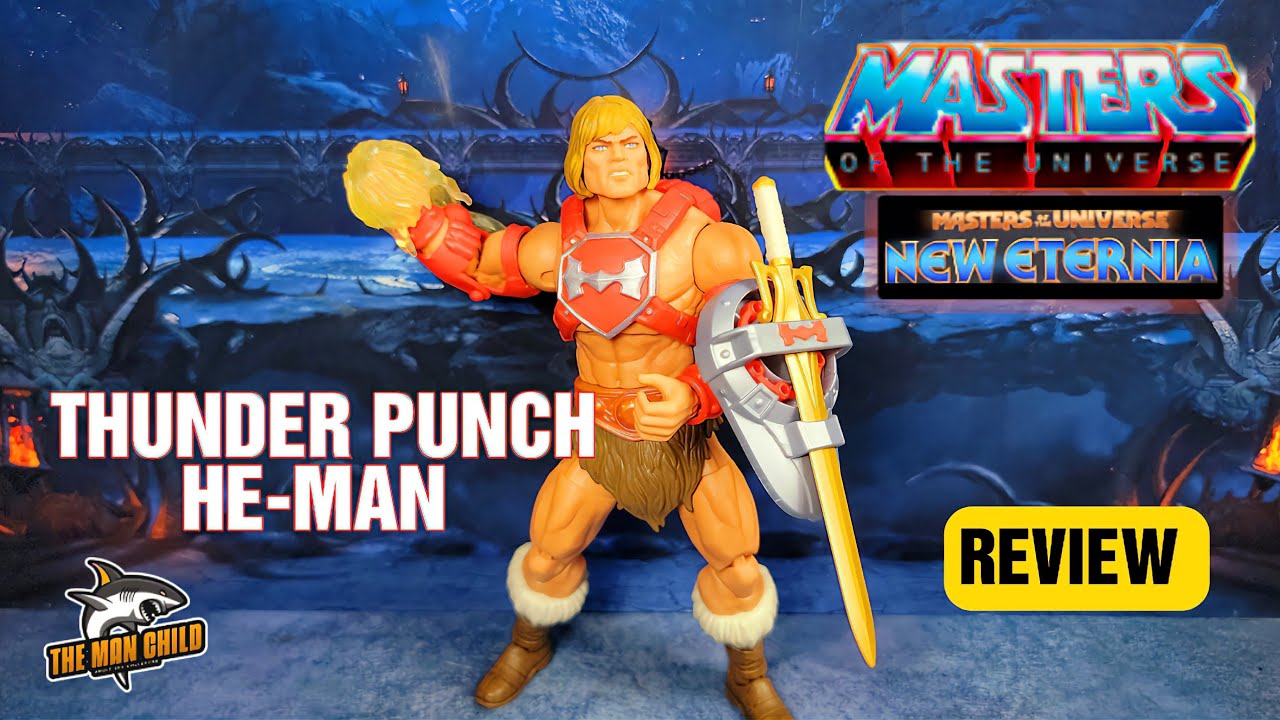 MOTU Masterverse New Eternia Thunder Punch He-man Review & Parts Swapping!