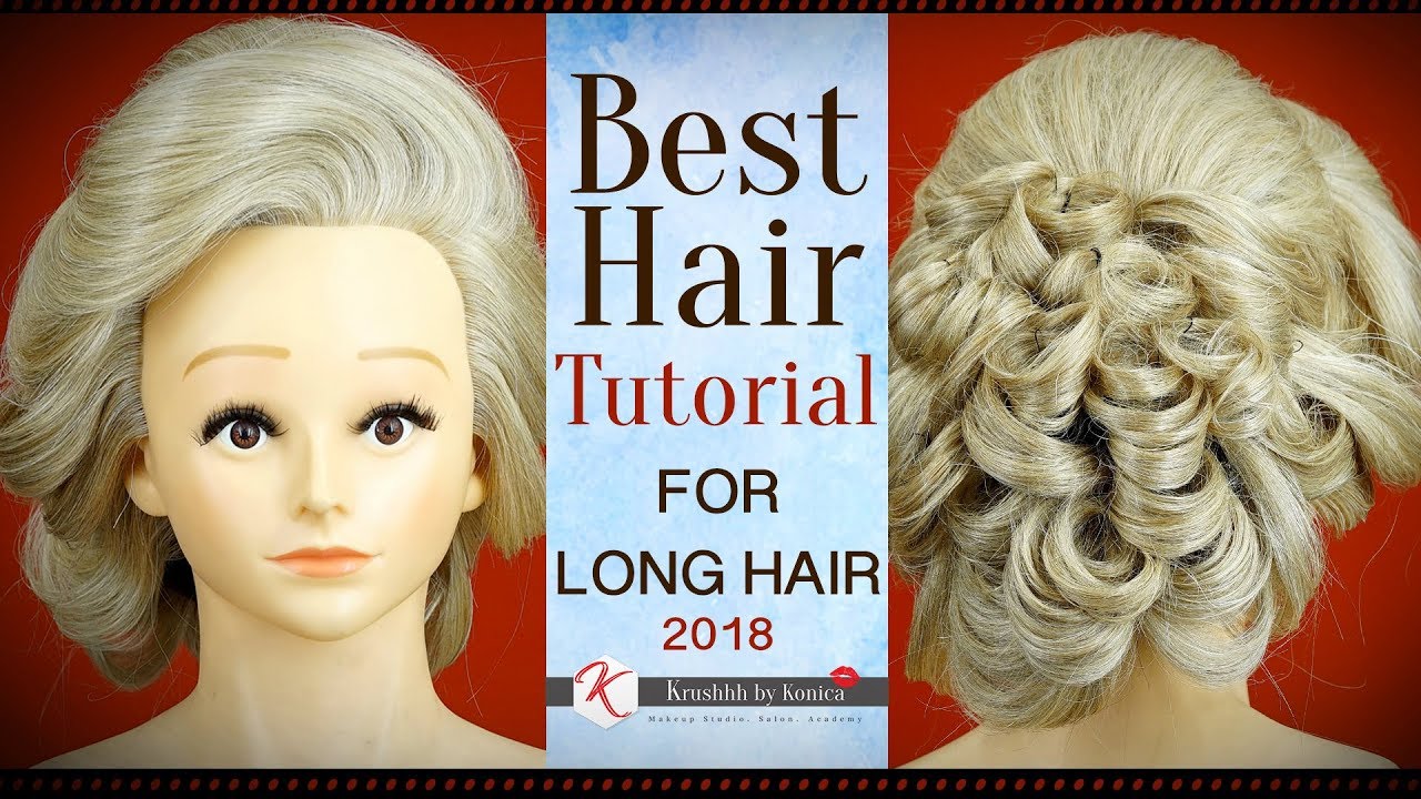 Best Hairstyle For Long Hair Tutorials | Easy Hairstyle Tutorials For Weddings | Krushhh By Konica