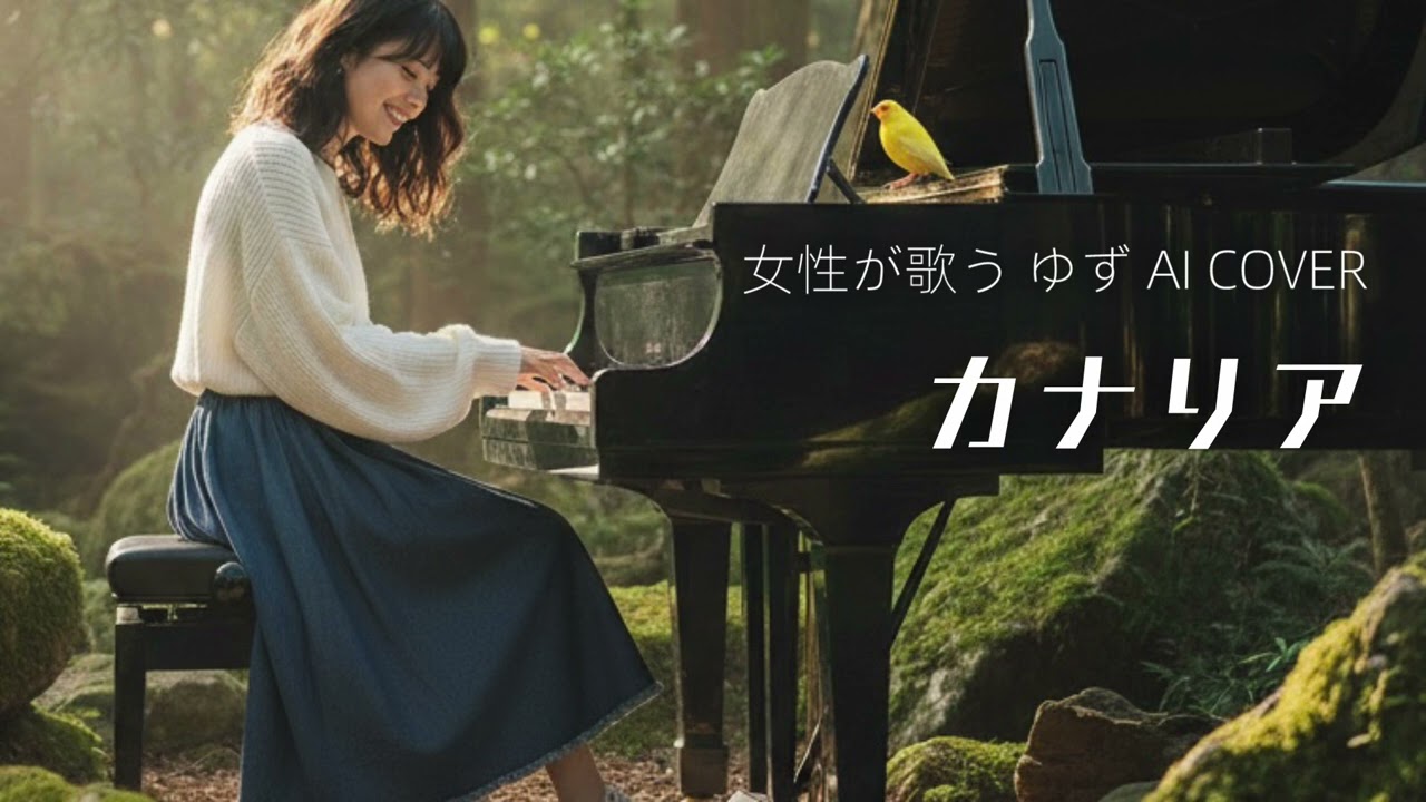 カナリア／ゆず【女性が歌うゆずAI Cover】ピアノアレンジ