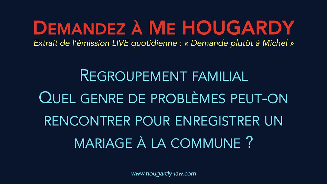 Quels problèmes peut-on avoir en enregistrant un mariage à la commune ?